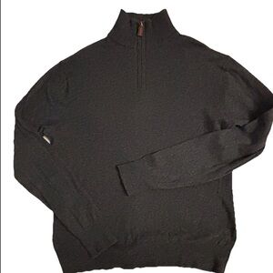 Bonobos Cashmere Wool Sz. M 1/4 Zip Mock Neck Transitional Sophisticated